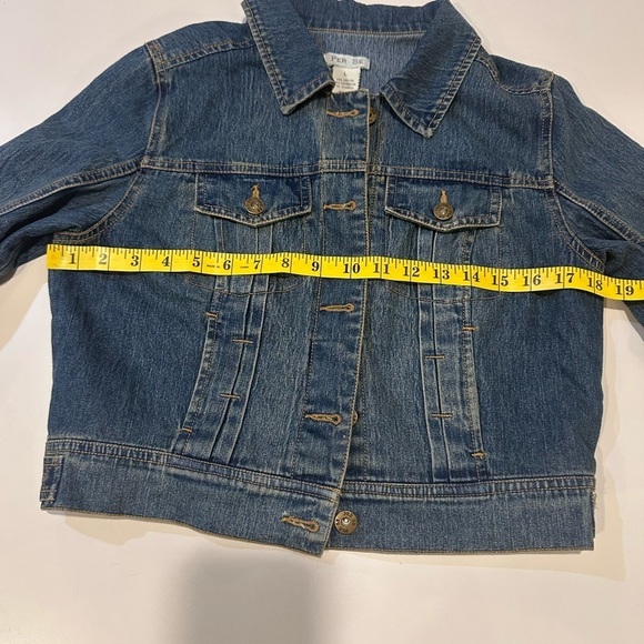 Per Se Denim cropped Jacket Size Large - Picture 4 of 5
